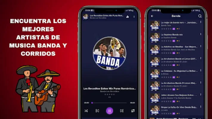 Musica Banda y Corridos android App screenshot 3